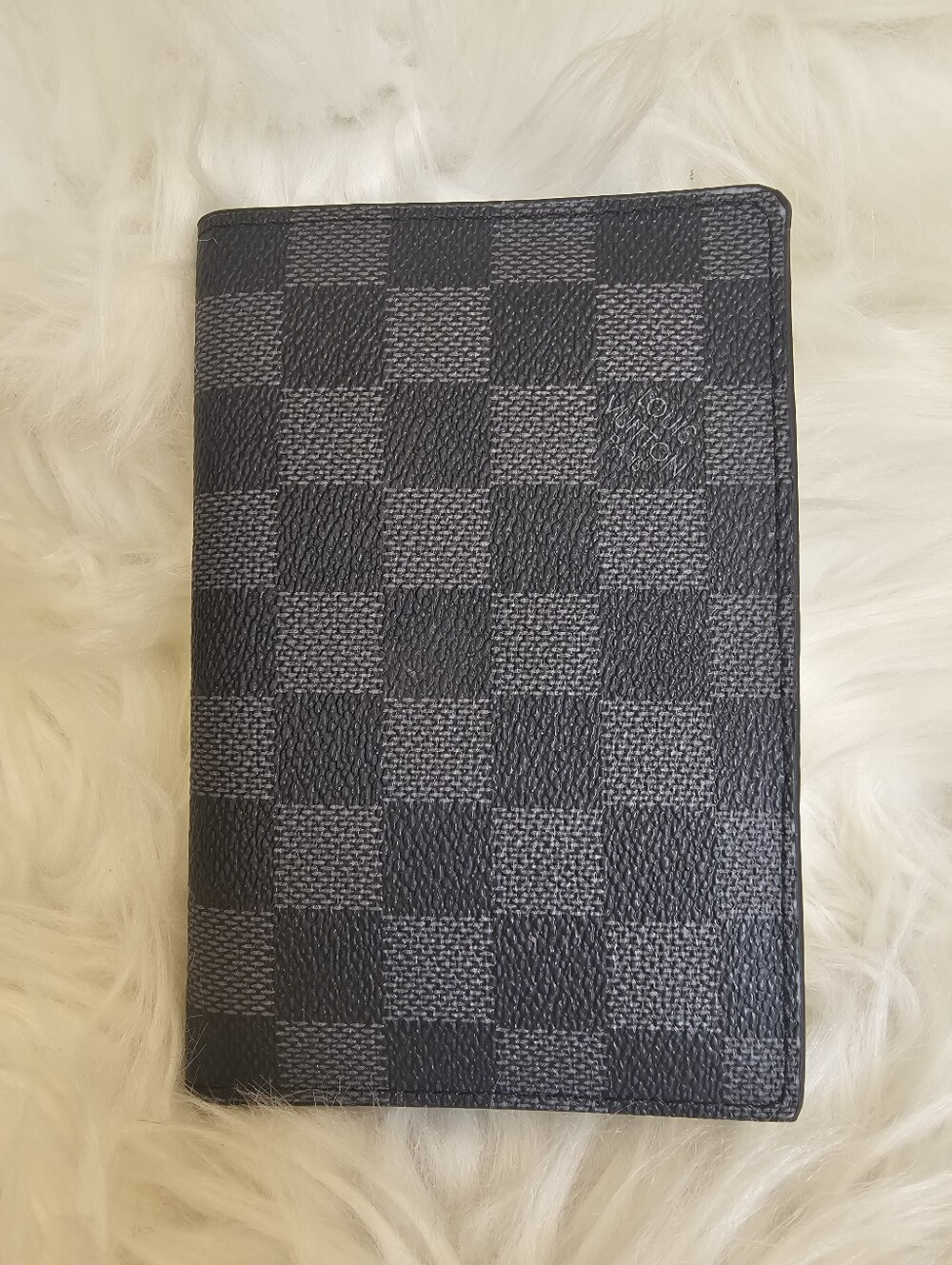 Men's Black Check Card & Key Holder Wallet